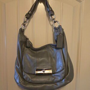 Coach Hobo Gray Leather Shoulder Bag K1126-16808